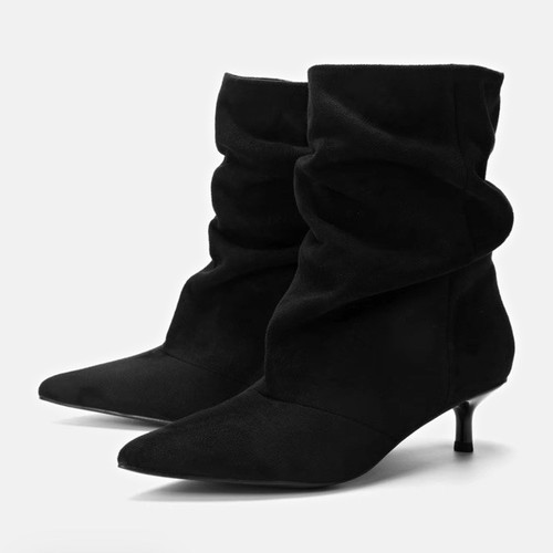 Women black suede mid calf - women’s,