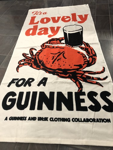 Guinness bath towel pub - guinness,