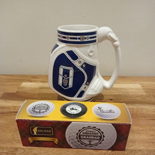Vintage golf bag coffee - bag, mug