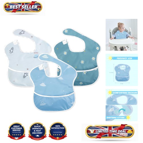 Lightweight pack baby bibs - 3-pack,