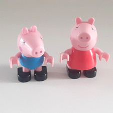 ABD Peppa Pig and George Pig Duplo Compatible Poseable Character Action Figures