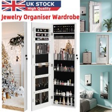 43'' Full Length Wall Door Jewelry Organizer Mirror Wardrobe Armoire Cabinet uk
