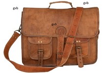 Leather Messenger Bag Computer Distressed Corporate Satchel Briefcase Laptop Bag