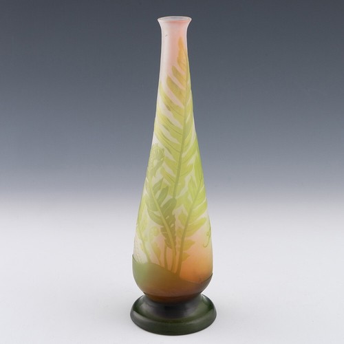 Emile galle cameo glass - glass, vase