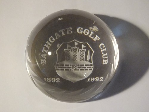 1992 domed glass paperweight - domed,
