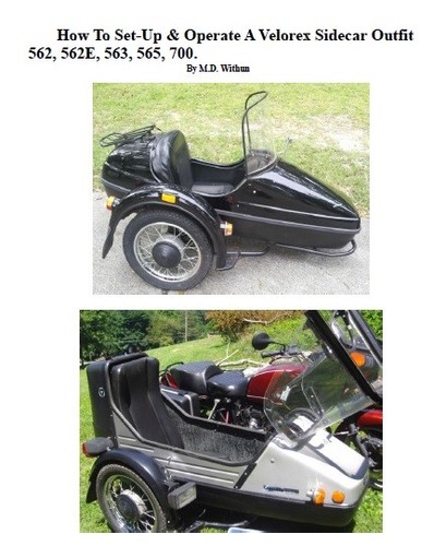 Velorex sidecar set manual - velorex, up