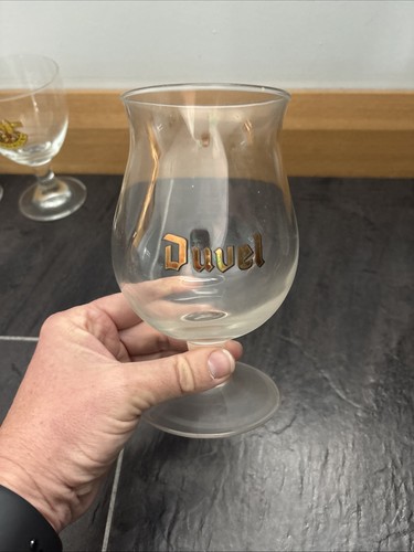 Vintage duvel tulip beer glass - vintage,