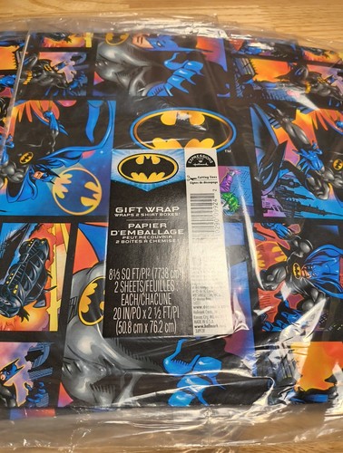 Vtg batman joker gift wrap - vtg,