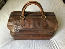 Leather Holdall Weekend Bag