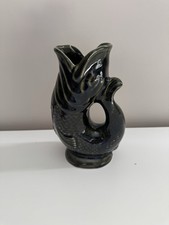 Vintage Dartmouth Pottery Green Fish Jug – Made in Devon, England