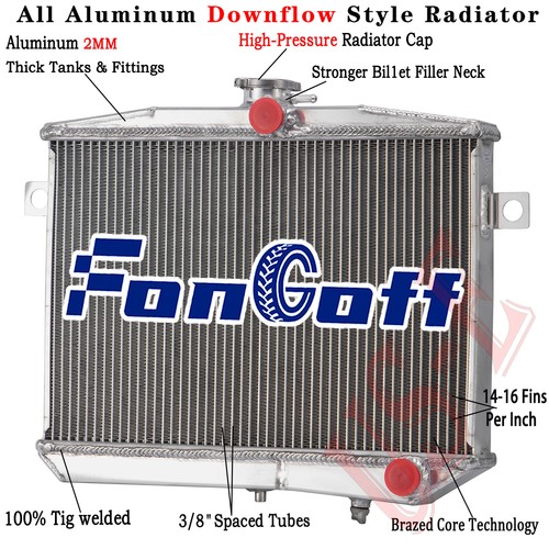 Row aluminum radiator for - row,