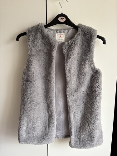 Girls grey gilet body - body, warmer