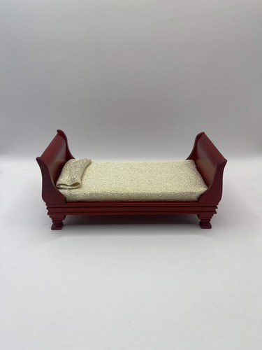 Dolls house single sleigh bed - dolls,