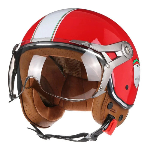 Open face motorcycle helmet - motorcycle,