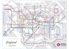 London Underground Map Wall