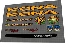 1997 Kona Lava Dome Decal Set