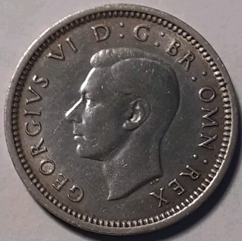 George 1940 threepence 500 - v, 0.500