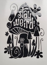 1x Stay Weird Hippy Decal
