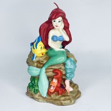Vintage Disney Little Mermaid Candle - Collectable 16cm Wax Candle in VGC