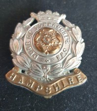 WW2 British 6th (Territorial) Battalion, Hampshire Regiment Bi-Metal Cap Badge