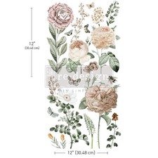 AN AFTERNOON IN THE GARDEN - 30cm x 30cm - Redesign Decor Transfer Decal