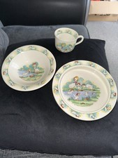 Vintage Mid 20th C - WADE Quack Quacks by Robert Wade bowl plate cup set