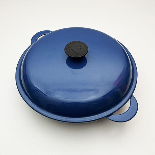 Creuset blue enamelled cast - blue,