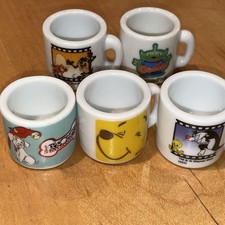 5 x Vintage Disney Mini Mug Vending Machine, Winnie The Pooh, Taz, Sylvester 
