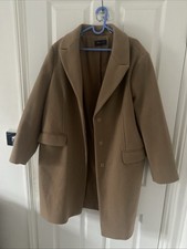 Women's Camel Coat By M&S Size