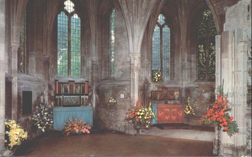 Tewkesbury abbey flower - abbey,