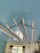 Ceiling mounted vintage pulley - mounted,