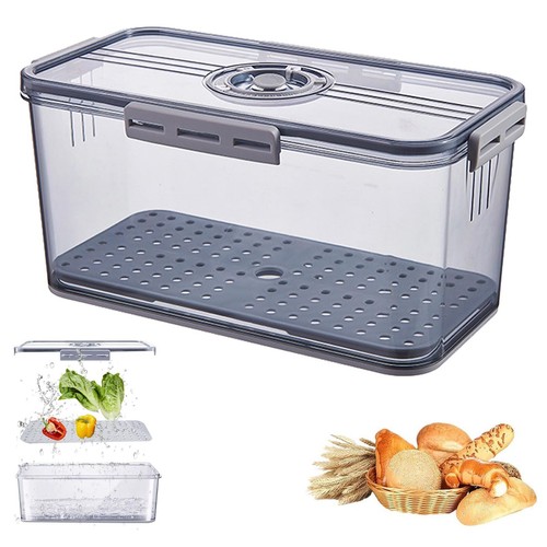 Bread storage container with - storage,