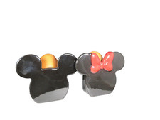 New Disney Mickey Mouse + Minnie Mouse Silhouette Earthenware Egg Cups Gift