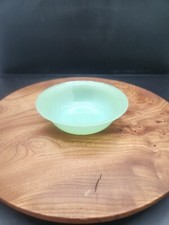 Vintage FireKing Fire King Green Jade Jadeite Jade-ite Jane Ray 12cm Dish Bowl
