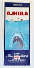 JAWS SPIELBERG ROY SCHEIDER HORROR 1975 RARE YUGO DAYBILL MOVIE POSTER SHARK