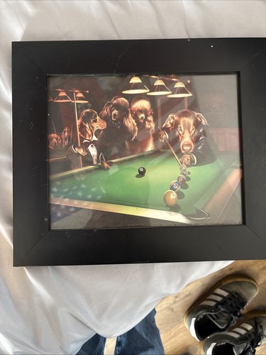 Picture dogs playing pool - of,