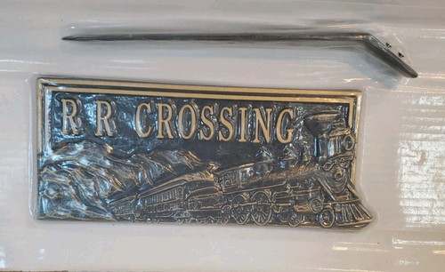 Cast iron railroad crossing - cast,