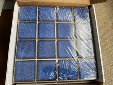 Box of blue bathroom wall