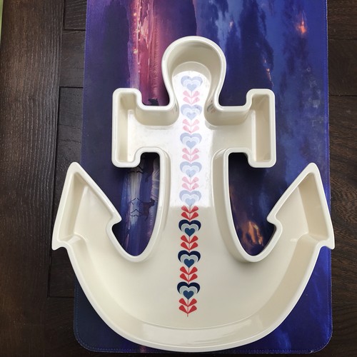 Anchor shaped melamine snack - melamine,