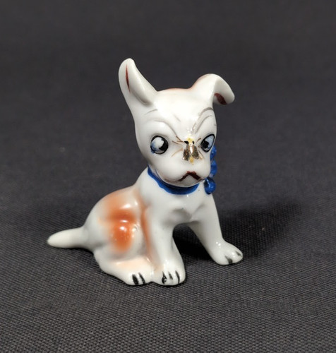 Vtg ceramic terrier puppy - terrier,