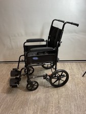 Folding Transport Wheelchair Invacare  Ben NG  40 Cm Wide Seat Black
