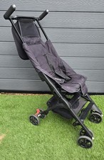 Mothercare Flight Cabin Approved Folding Buggy. In Black With Attached Canopy