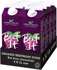 Beet It Organic Beetroot Juice (1 Litre x 8) Picked and Pressed *FAST SHIPPING*