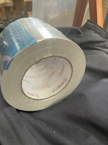 Aluminium foil tape 100mm - aluminium,
