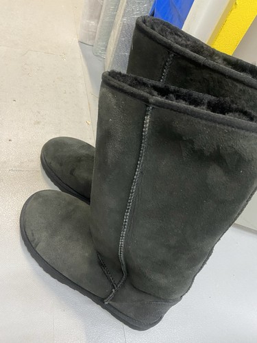 Tall black suede ugs boots - tall,