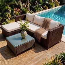 Rattan corner sofa - rattan,
