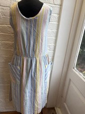 Vintage Pastel Stripe Crepe