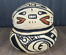 10.75" unsigned pottery effigy