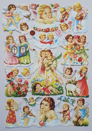 Angel paper scraps - paper, vintage