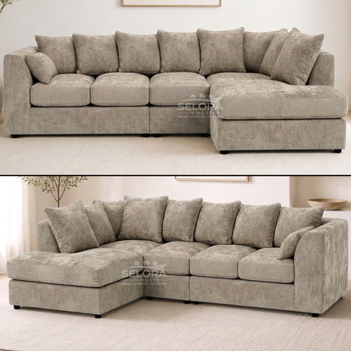 Beige seater corner sofa - xl,